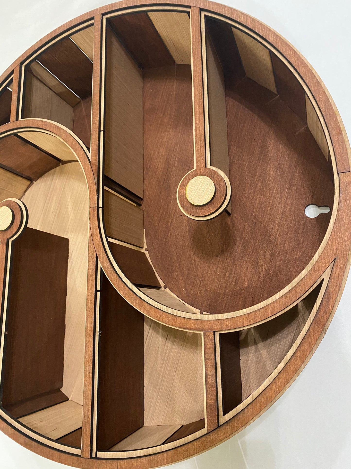 Yin Yang wooden shelve Wall Art