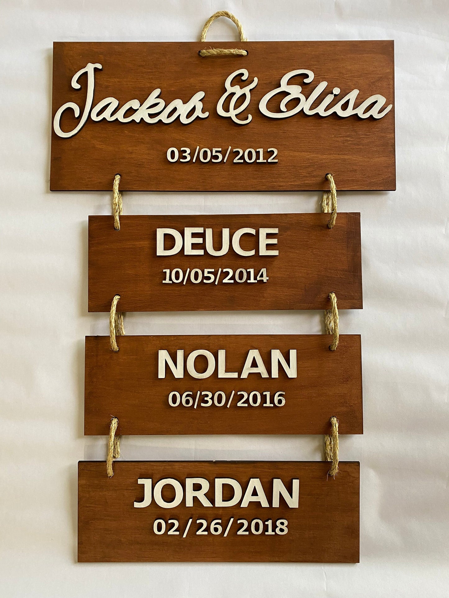 Personalized Wooden Family Name Sign