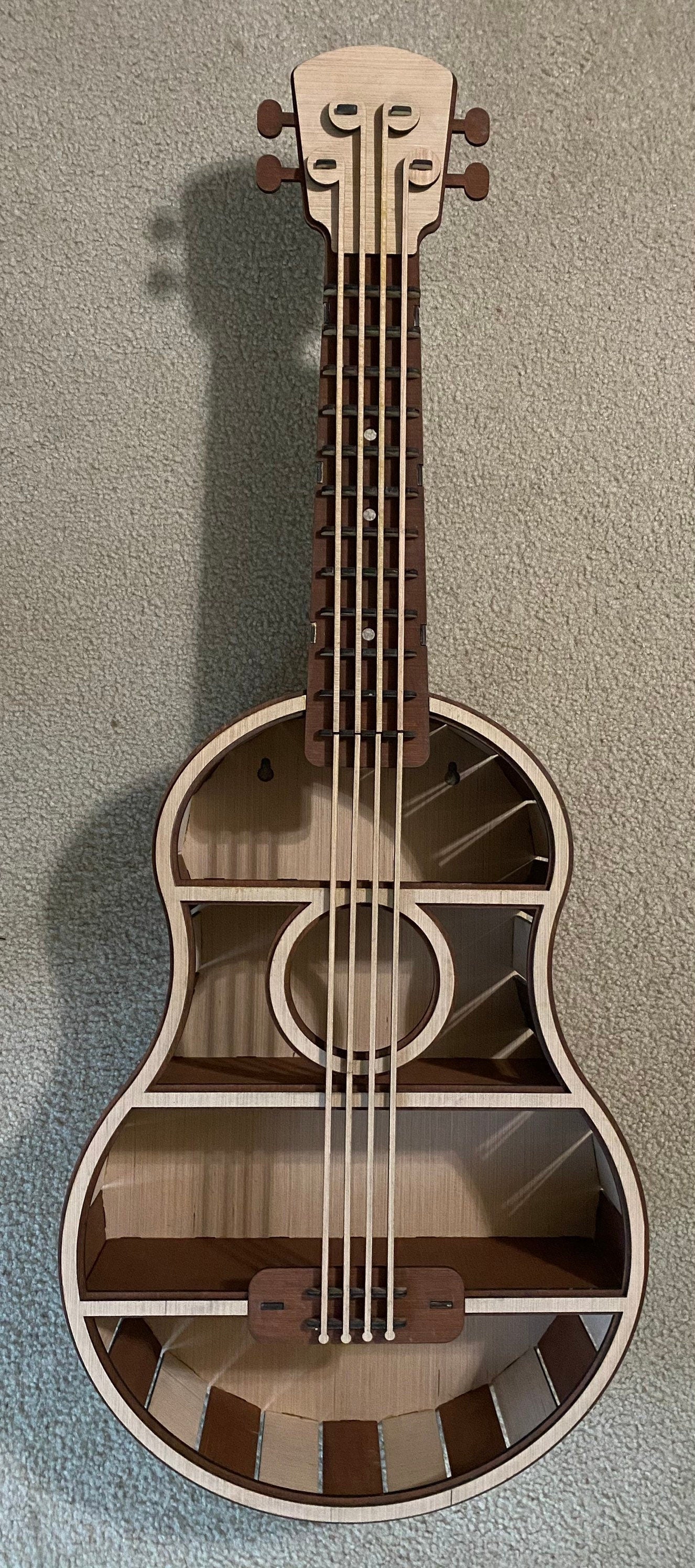 Wooden Guitar shelf