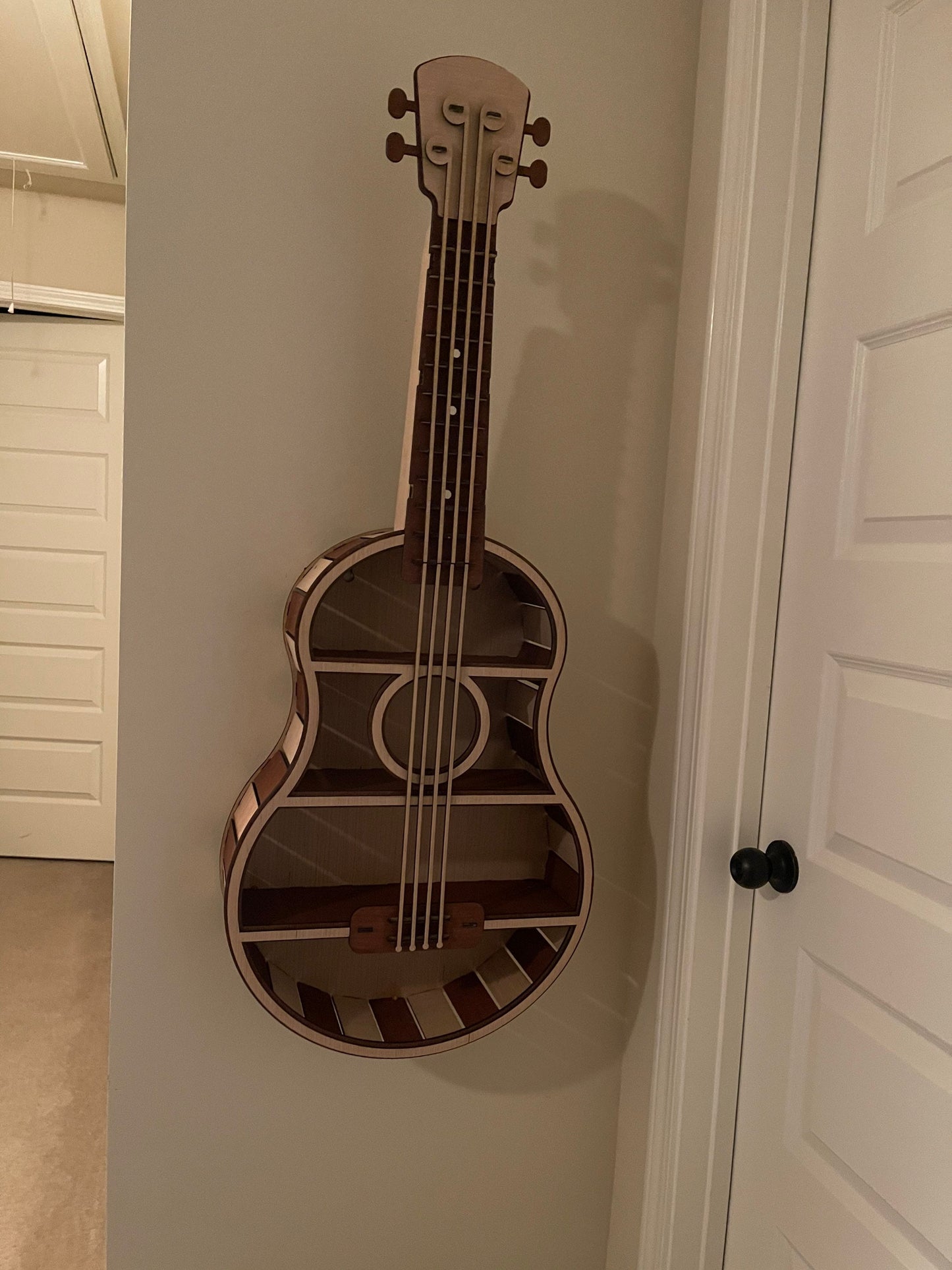 Wooden Guitar shelf